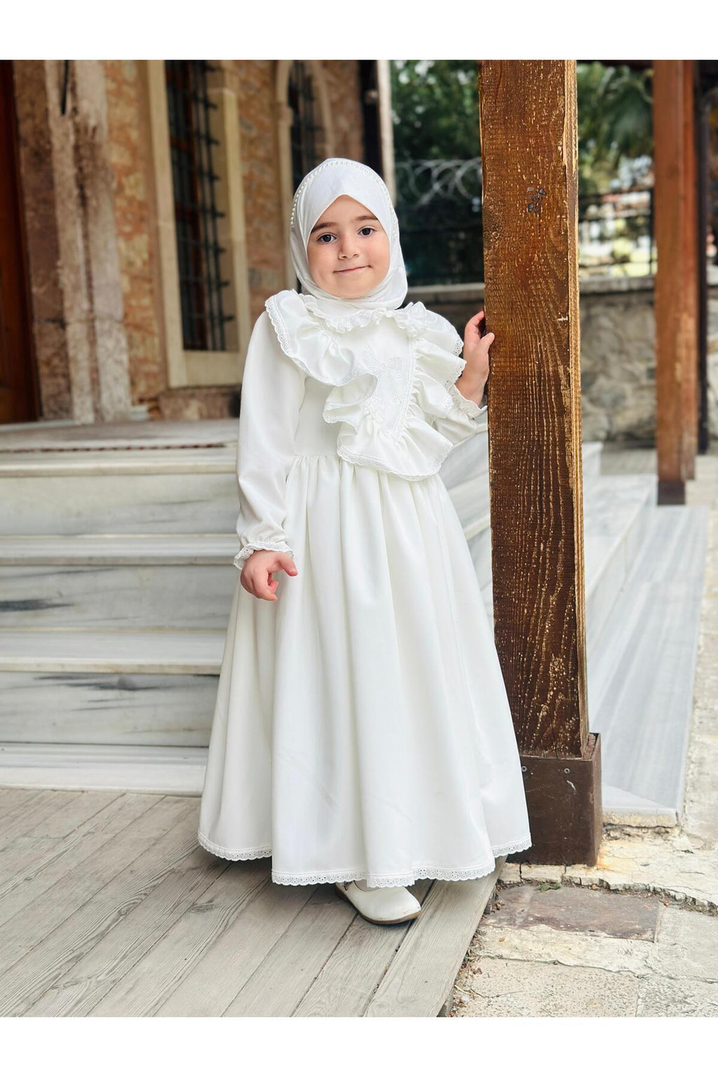 Ayperi Kız Çocuk Tesettür Elbisesi Merasim Elbisesi 2