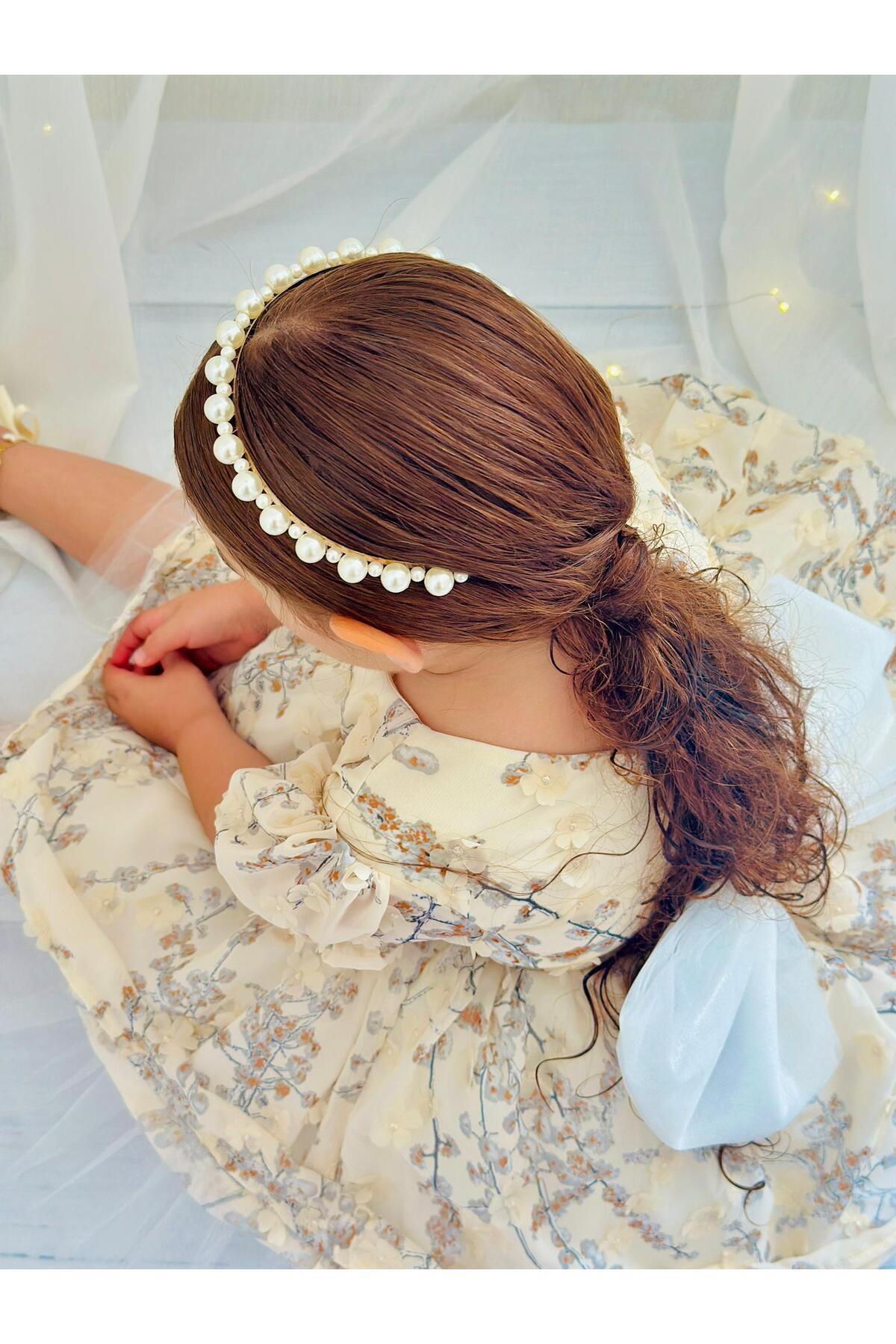 Hly Karol Krem Vintage Yılbaşı Kız Bebek Elbisesi 8