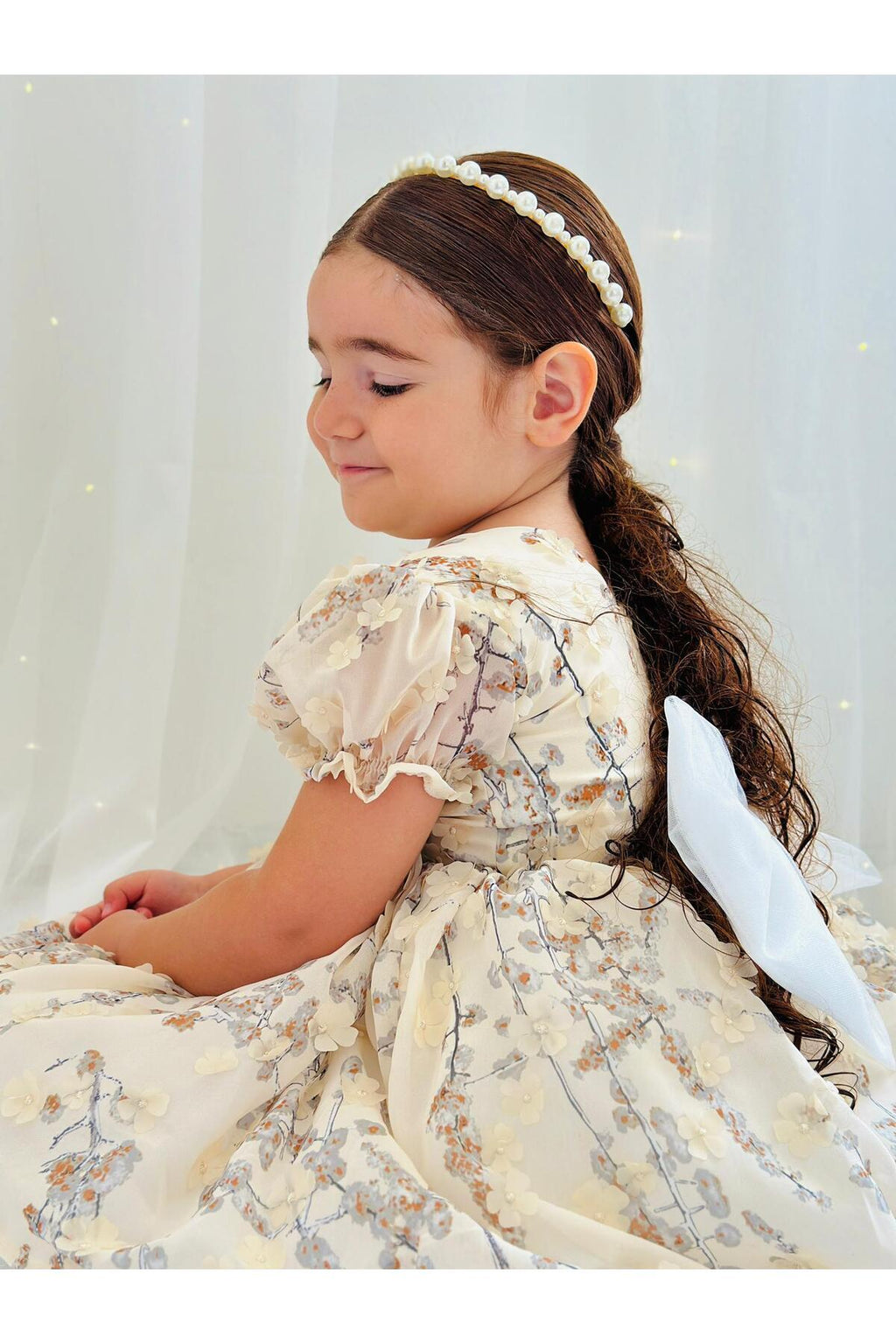 Hly Karol Krem Vintage Yılbaşı Kız Bebek Elbisesi 7