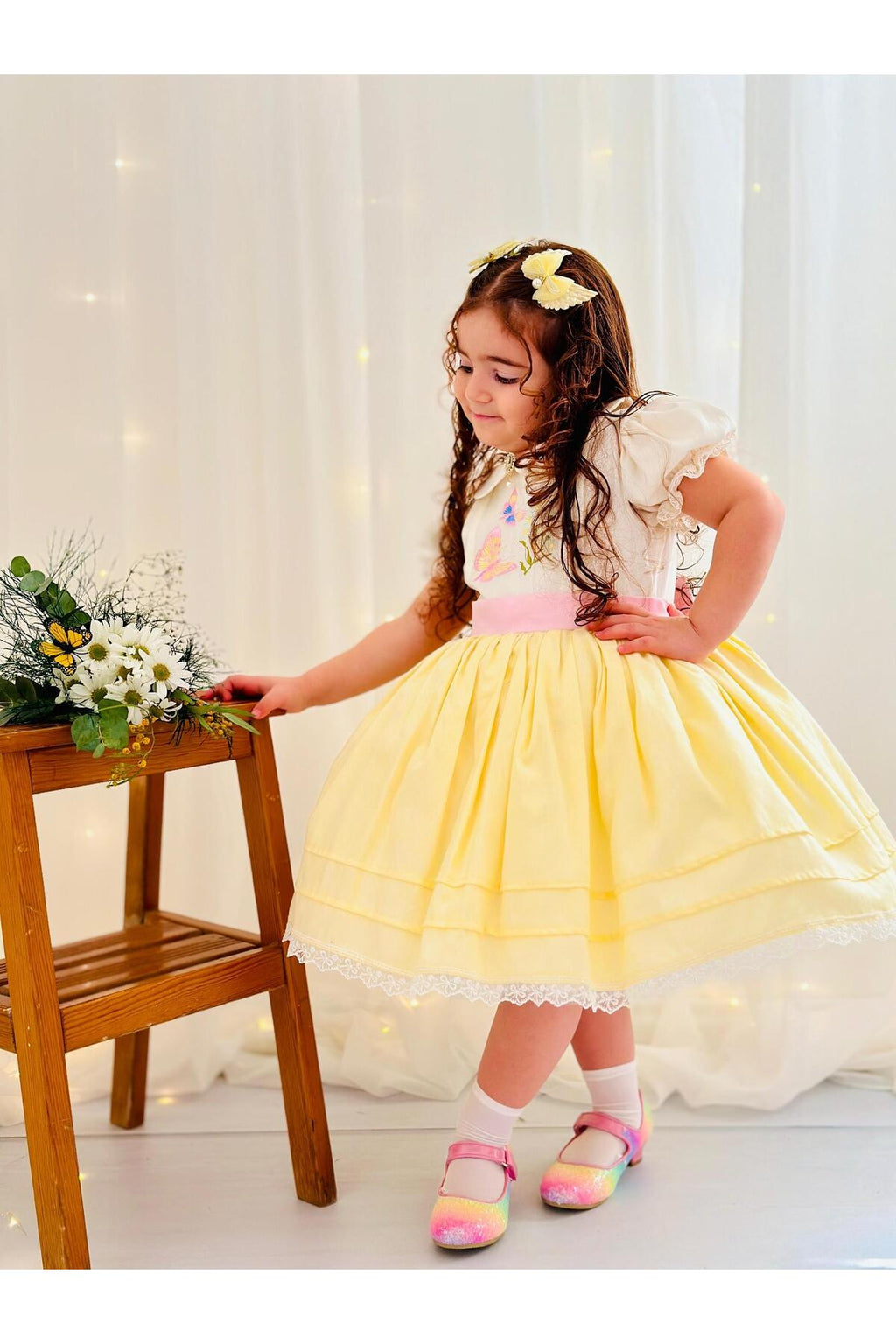 Sarı Kız Bebek Elbisesi 3